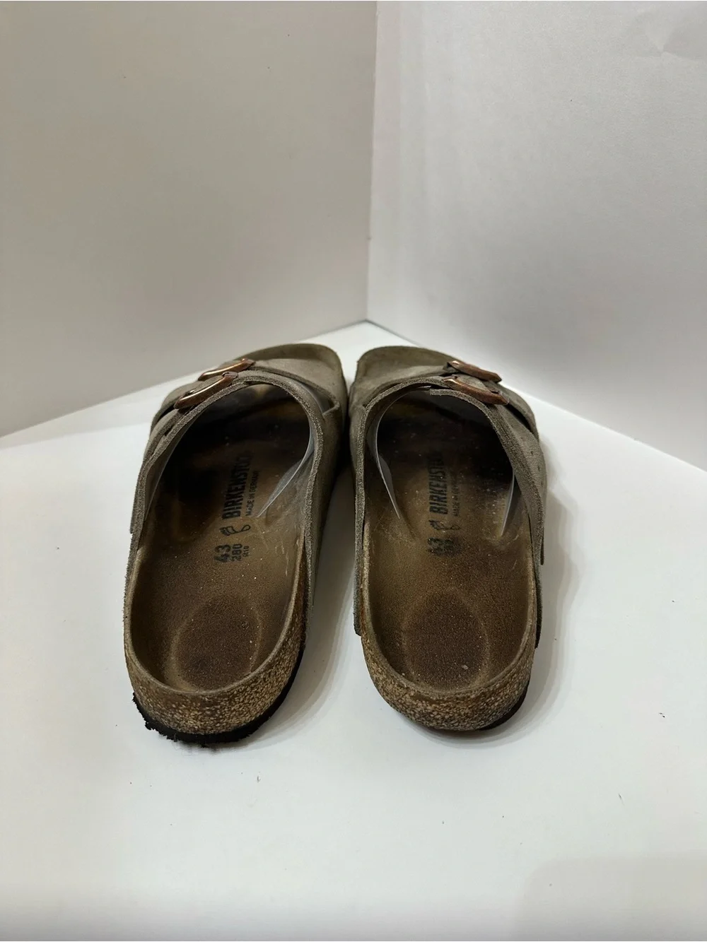 Birkenstock Unisex Arizona Soft Footbed Suede-Taupe Brown M10 (EU 43)